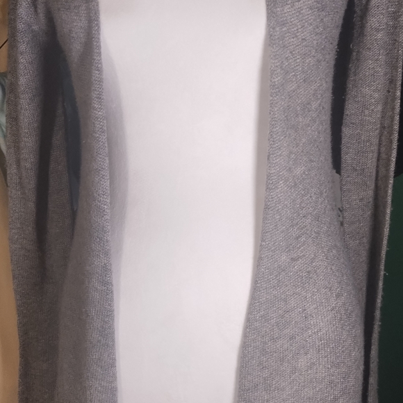 Gray Women's Open Front Sweater - Picture 1 of 5
